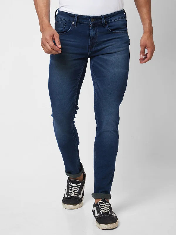 Spykar Low Rise Slim Fit Blue Jeans For Men