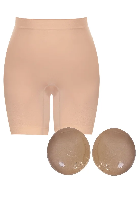 High-end Wear Tummy & Thigh Shaping Shorts + Booty Booster Set