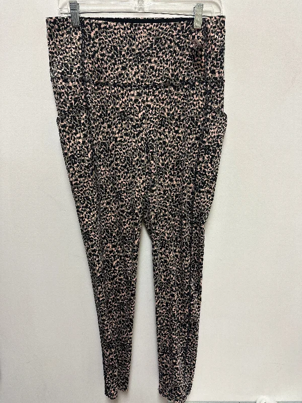 Athletic Leggings By Chicos In Animal Print, Size: 8