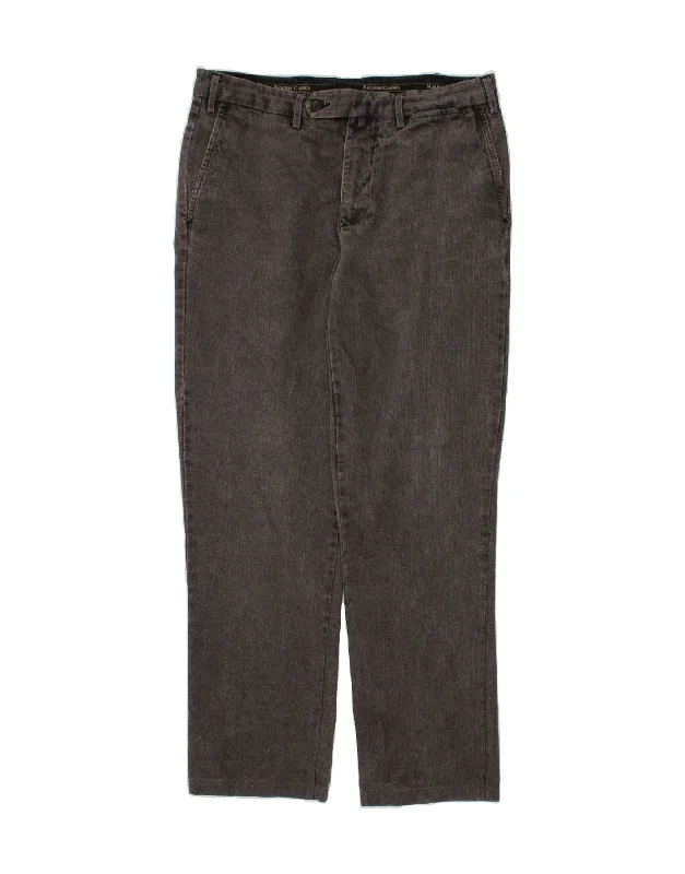 Soft Trends MARLBORO CLASSICS Mens Straight Chino Trousers W34 L29 Grey Cotton