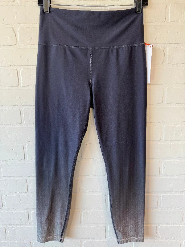 Athletic Leggings By Athleta In Blue & Grey, Size: 8