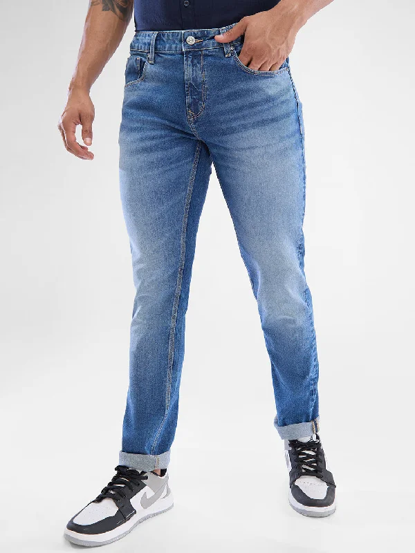 Spykar Light Blue Slim Fit Jeans For Men