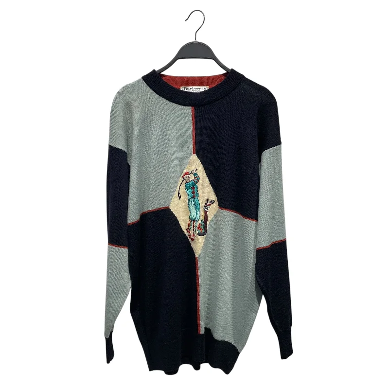 BURBERRYS/Sweater/LG/Graphic/Wool/BLU/