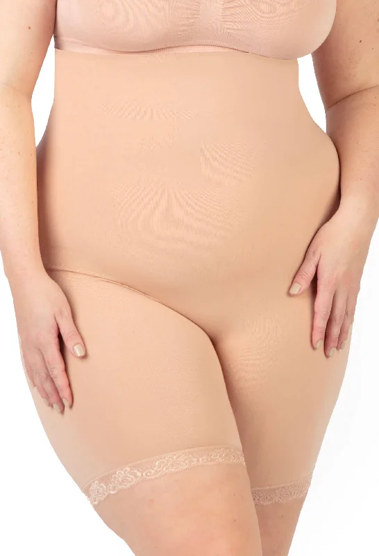 Street Fashion Underbust Anti Chafing Midi Cotton Rich Shorts