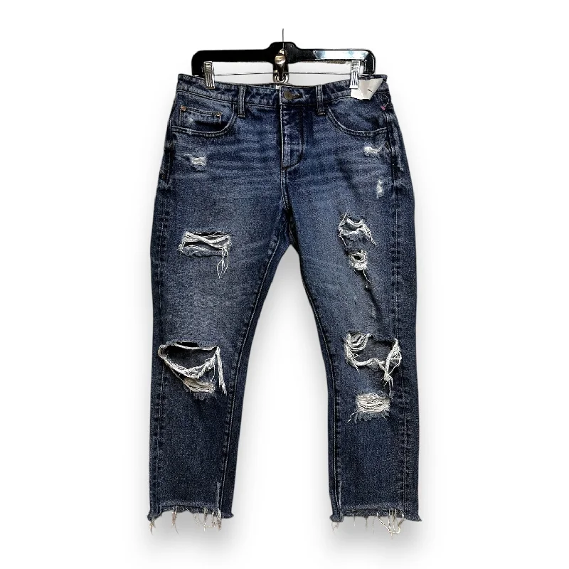 Relaxed Looks Jeans Straight By Clothes Mentor In Denim, Size: 8