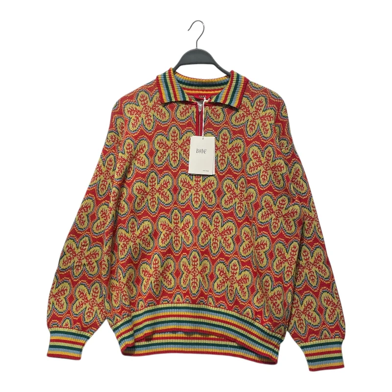 BODE/Sweater/M/L/All Over Print/Cotton/MLT/DREAM STATE QUARTER ZIP