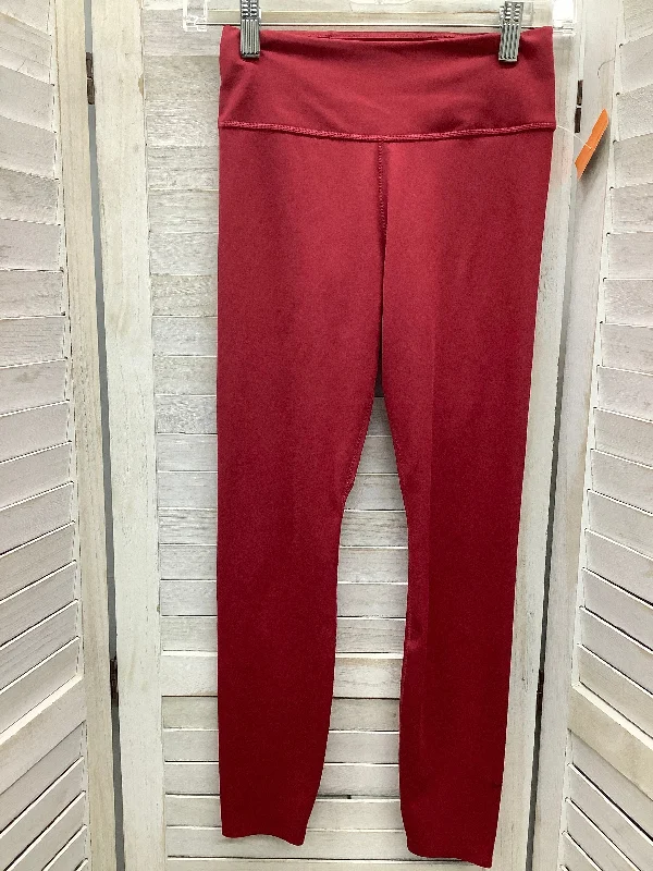 Athletic Leggings By Nike In Red, Size: S