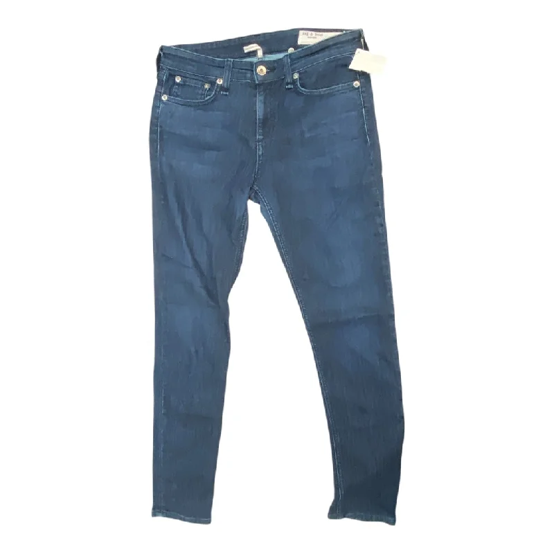 Easy Chic Wear Jeans Skinny By Rag And Bone In Blue Denim, Size: 4