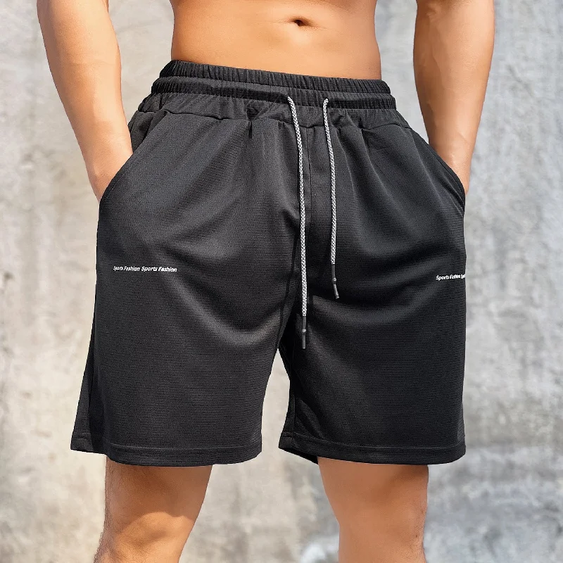 Comfortable Series Lightweight Quick-drying Lace-up Men's Fifth Pants