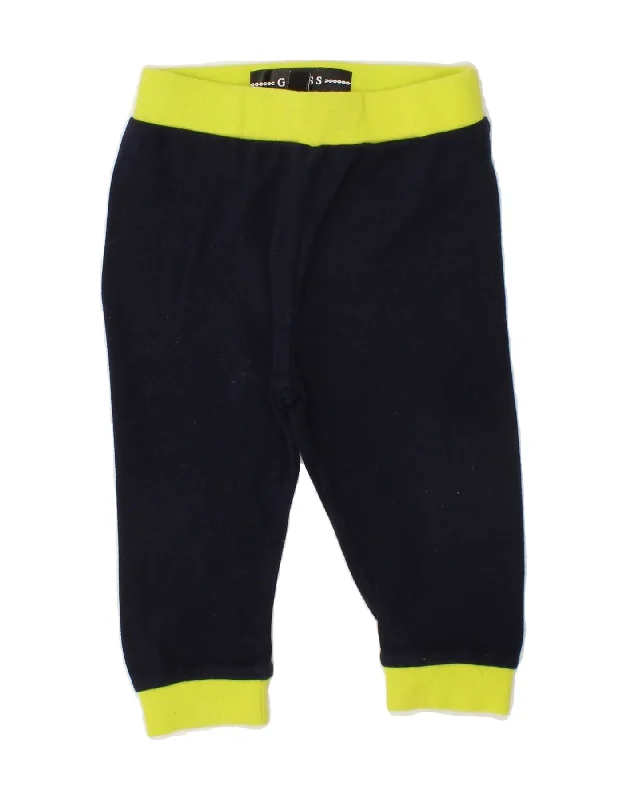 Stylish Casuals GUESS Baby Girls Joggers Tracksuit Trousers 6-9 Months Navy Blue