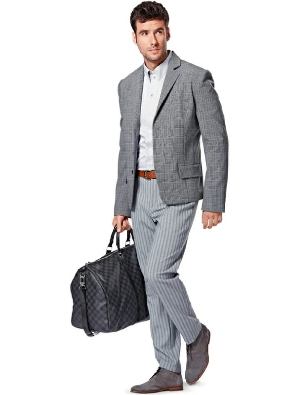 Urban Design Sense Burda 7046 Mens' Suit Pattern