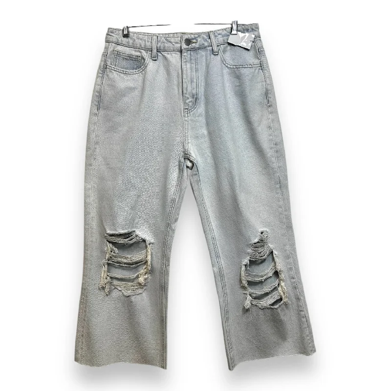 Trendy Comfort Wear Jeans Cropped By Altard State In Blue Denim, Size: 8
