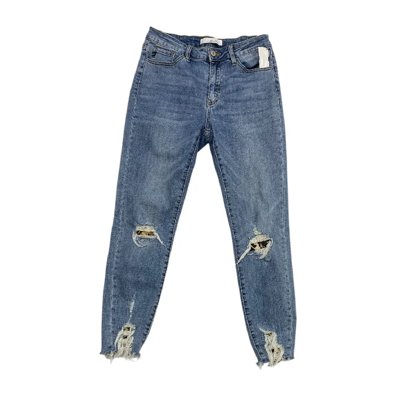 Warm Winter Series Jeans Boot Cut By Kancan In Blue Denim, Size: 8