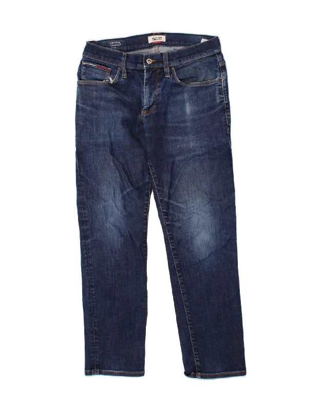 Cozy Knits HILFIGER DENIM Mens Ryan Straight Jeans W32 L30 Blue Cotton