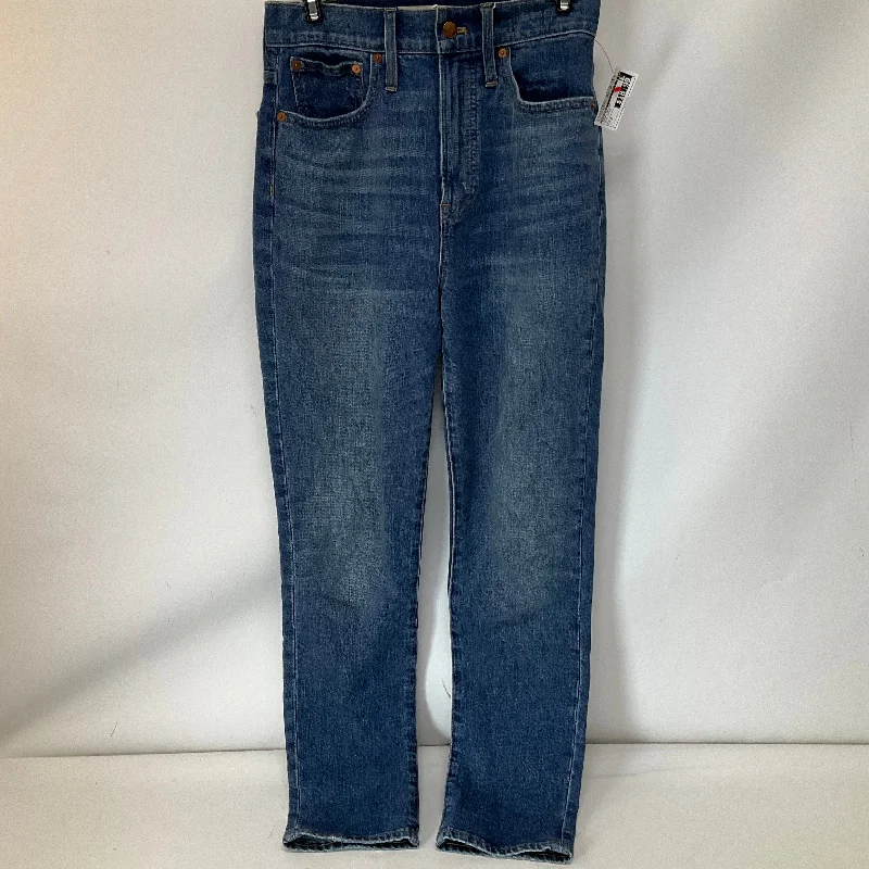 Casual And Versatile Jeans Skinny By Madewell In Blue Denim, Size: 2