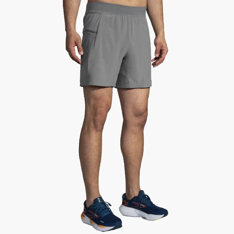 Fashion Must-have Sherpa 2-In-1 Short In Heather Charcoal