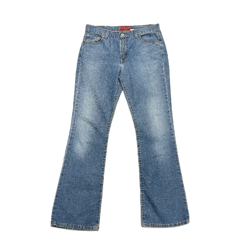 Elegant Casuals Jeans Boot Cut By Levis In Blue Denim, Size: 12