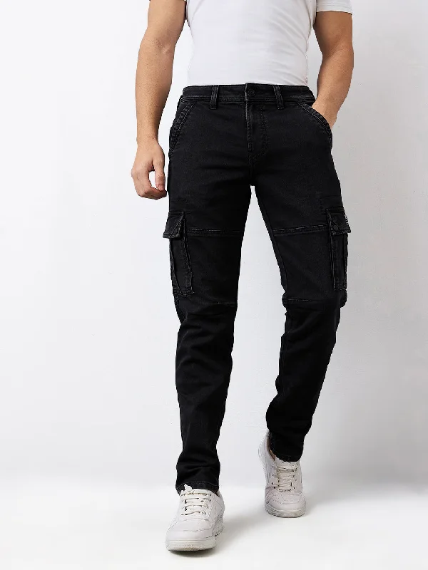 Spykar Regular Fit Mid Rise Cotton Jeans For Men