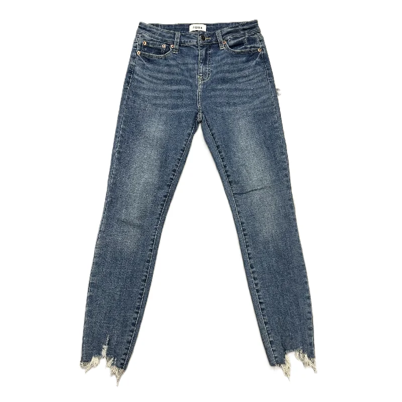 Comfortable Lounge Wear Jeans Skinny By Pistola In Blue Denim, Size: 4
