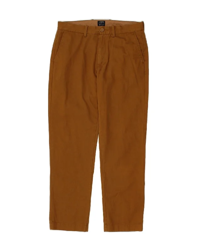 Relaxed Jackets J. CREW Mens The Sutton Slim Chino Trousers W31 L30 Brown Cotton