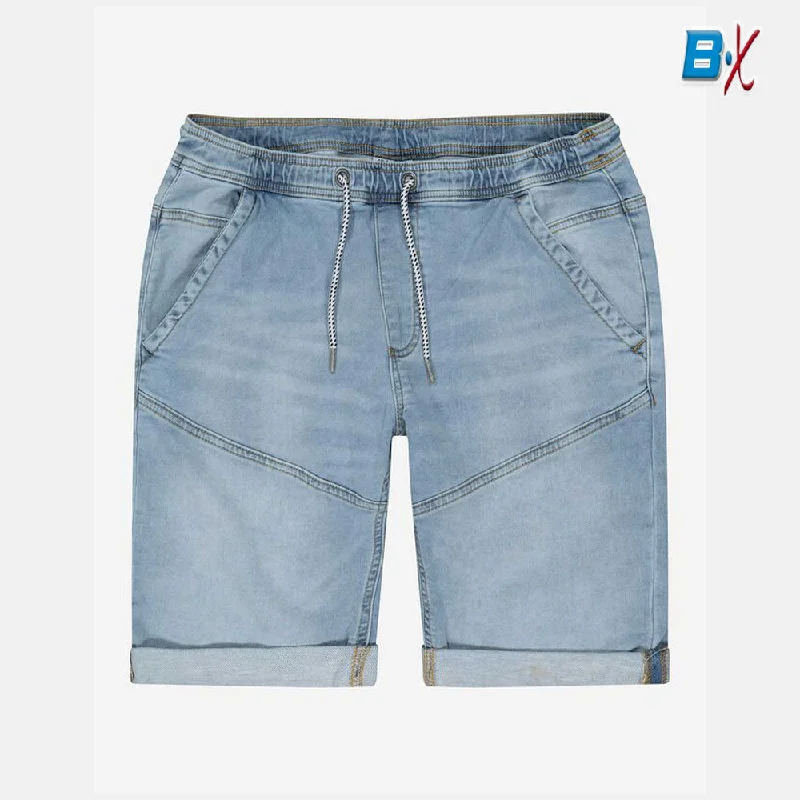 Comfortable Fashion JP Dotted Cord Light Weight Ice Blue Denim Shorts 9302
