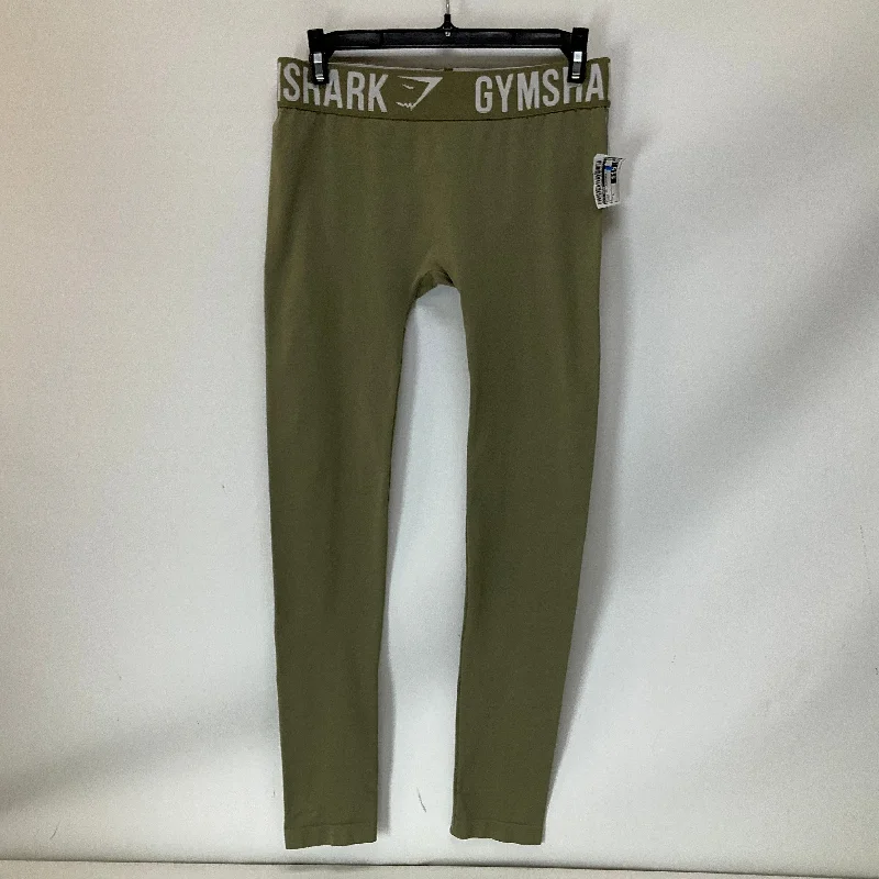 Athletic Leggings By Gym Shark In Green, Size: S