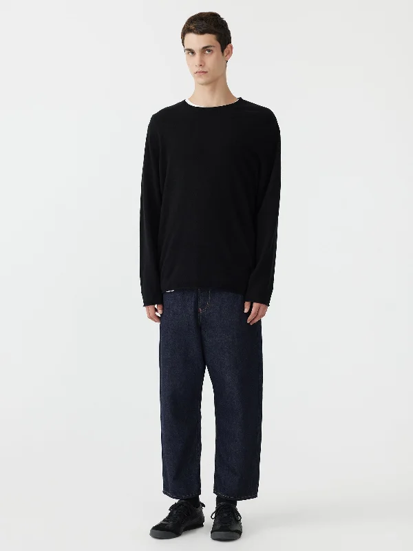 wool cashmere long sleeve knit