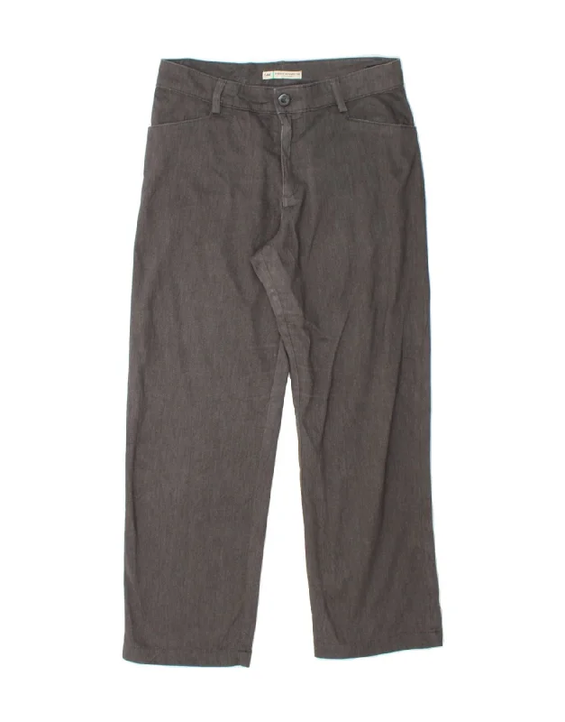 Noble Temperament LEE Mens Relaxed Fit Straight Casual Trousers W30 L28 Grey