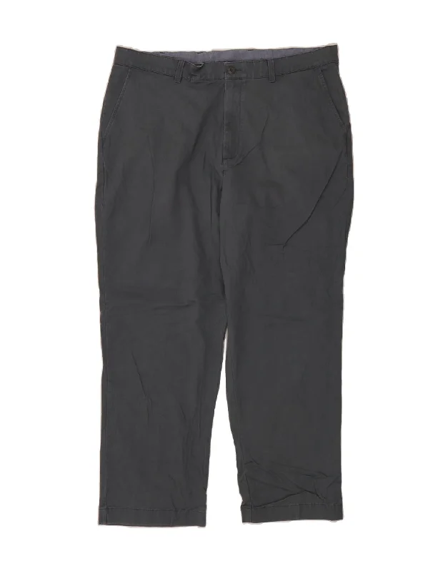 Romantic And Fresh L.L.BEAN Mens Natural Fit Straight Chino Trousers W40 L30 Grey Cotton