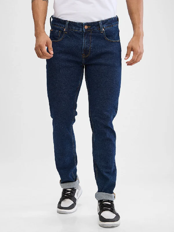 Spykar Raw Blue Slim Fit Jeans For Men