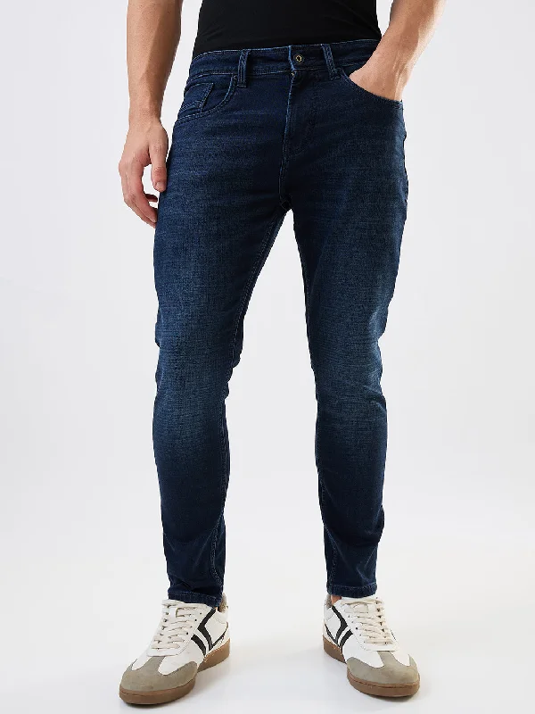 Spykar Slim Fit Mid Rise Cotton Jeans For Men