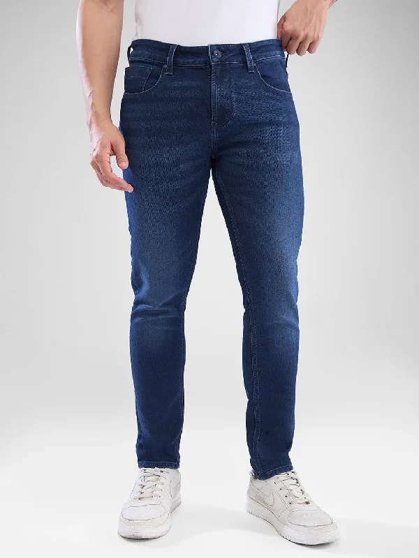 Spykar Dark Blue Slim Fit Jeans For Men