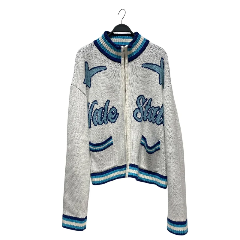 Vale/Heavy Cardigan/XL/Cotton/WHT/