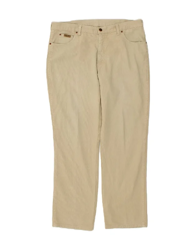 Windbreaker fashion WRANGLER Mens Ohio Straight Casual Trousers W38 L32 Beige Cotton Windbreaker fashion WRANGLER Mens Ohio Straight Casual Trousers W38 L32 Beige Cotton