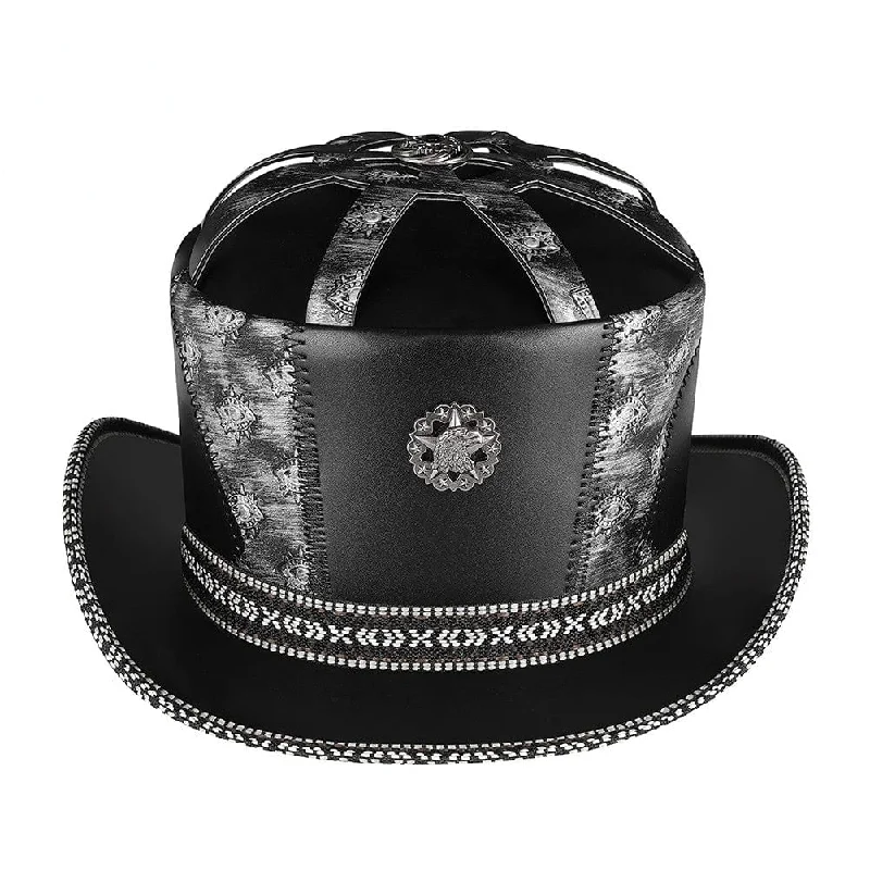 Men's Gothic Strappy Eyes Embroidered Hat