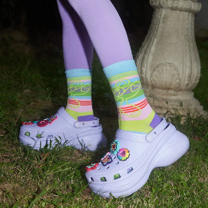 Women's Kawaii Colorful Striped Socks