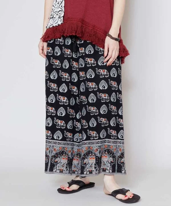 Cool Breeze At Night Exotic Wide Pants
