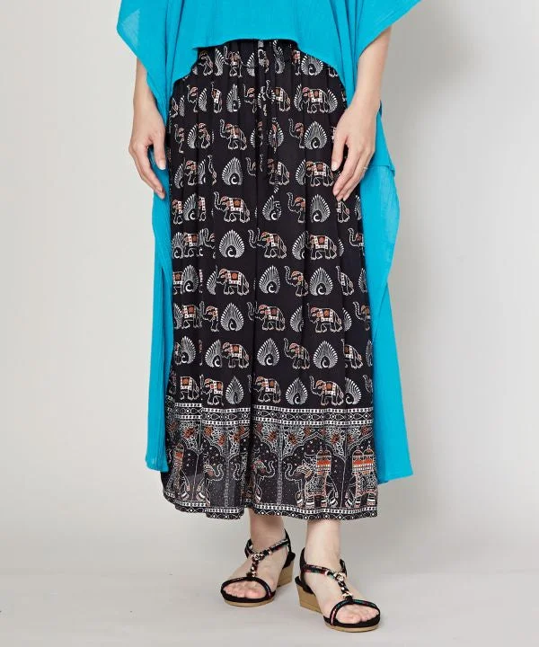 Casual And Versatile Exotic Maxi Skirt