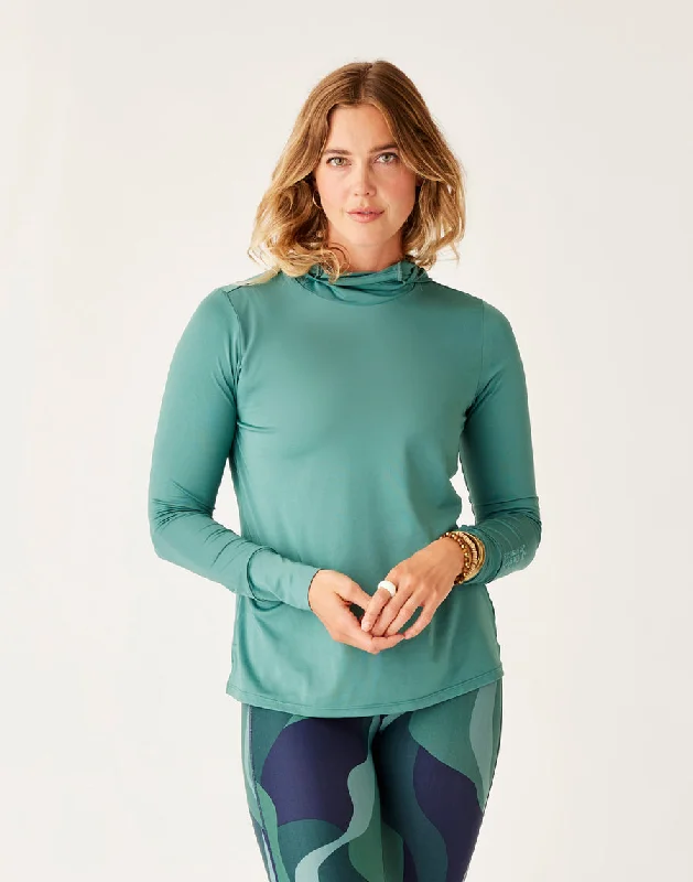 Weekend Comfort Wear Carve Designs Alani Sun L/S Shirt-Forest