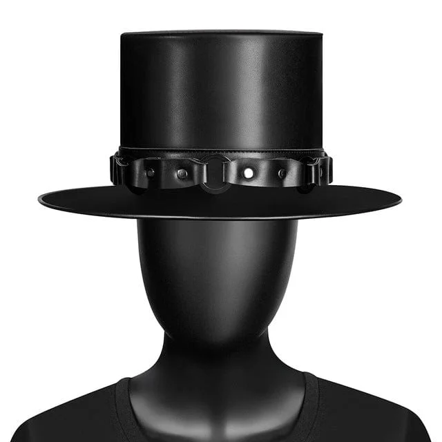 Elegant And Noble Men's Steampunk Buckles Splice Hat