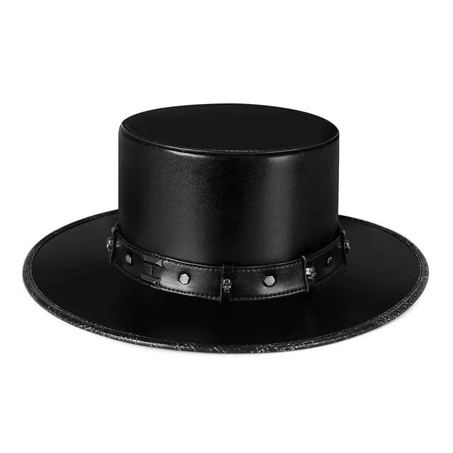 Street Fashion Men's Steampunk Rivet Splice Hat