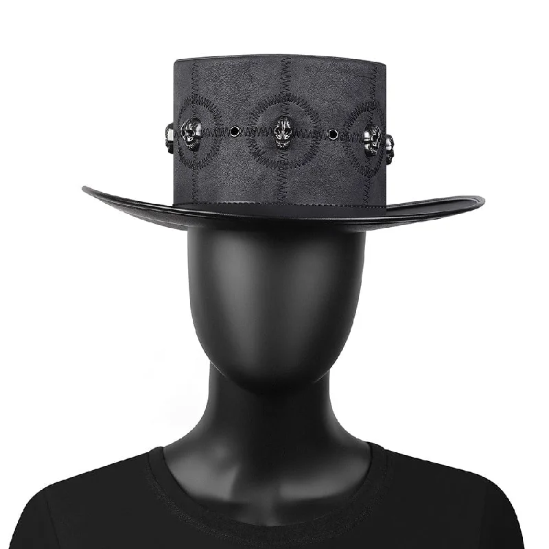 Design Perception Men's Steampunk Sutural Skull Hat