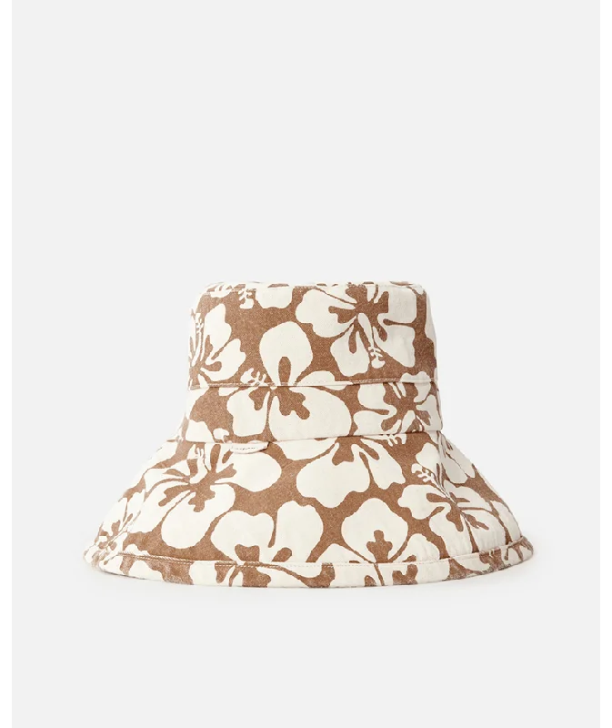 Everyday Chic Rip Curl Tres Cool UPF Sun Hat-Brown/Off White