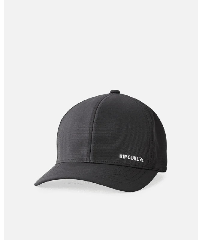 End Of The Year Rip Curl Vaporcool PhaserÂ Flexfit Hat-Black Marle