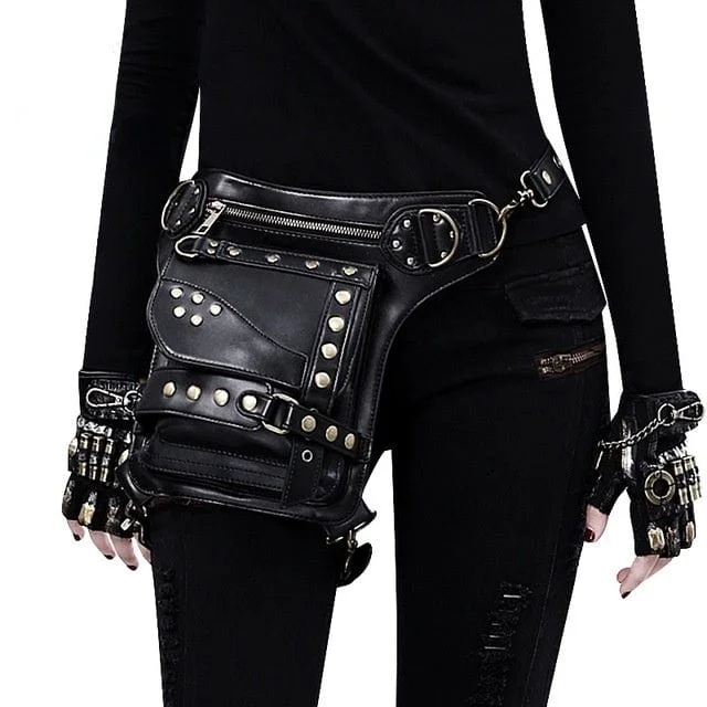 Casual Comfort Steampunk Buckle Multi-Purpose Bag