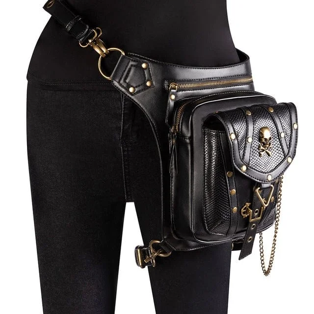 Relaxed Looks Steampunk Skull Reticulation Bag