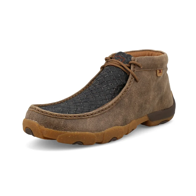 Sports And Leisure Twisted X Men's Chukka Driving Moc in Black Sea Bass & Bomber