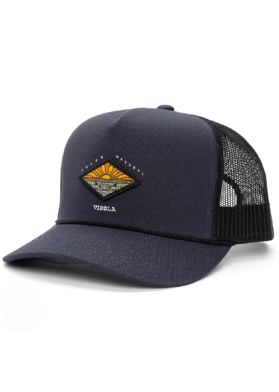 Classic Style Vissla West Winds Eco Trucker Hat-Dark Denim